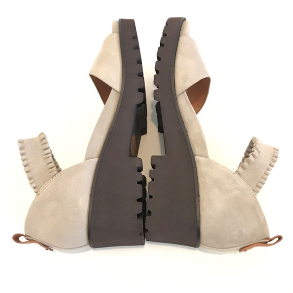 GENTLE SOULS Comfort Sandals Leather Slip On Anja Mushroom Women’s Size 9 EU 40 - Picture 11 of 16